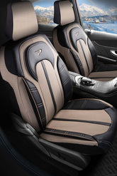 Panda Kars Serie Pied-De-Poule Stoffen Autostoelhoes 1+1 Zits