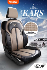 Funda de Asiento de Coche Panda Kars Serie Tela Pied-de-Poule 1+1 Plazas