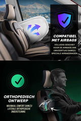 Funda de Asiento de Coche Panda Kars Serie Tela Pied-de-Poule 1+1 Plazas