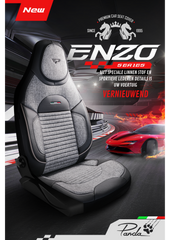 Funda de Asiento de Coche Panda Enzo Serie Tela de Lino 1+1 Plazas