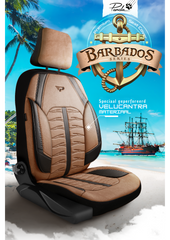 Housse de Siège Voiture Panda Barbados Série Tissu Alcantara 1+1 Places