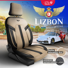 Funda de Asiento de Coche Panda Lisbon Serie Tela Alcantara 1+1 Plazas