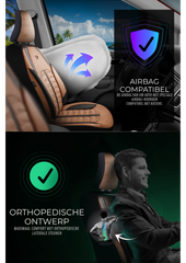 Housse de Siège Voiture Panda Barbados Série Tissu Alcantara 1+1 Places