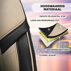 Funda de Asiento de Coche Panda Lisbon Serie Tela Alcantara 1+1 Plazas