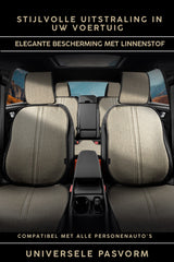 Serie Panda Biga Lino, Set Antisudoración – Juego Completo de Fundas Protectores de Asiento