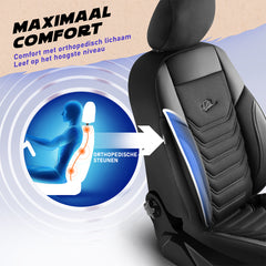 Funda de Asiento Florida | Tela de Lino Imitación Cuero Diseño Ortopédico