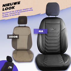 Funda de Asiento Florida | Tela de Lino Imitación Cuero Diseño Ortopédico