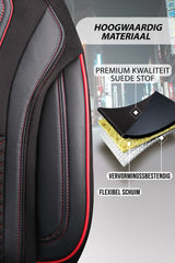 Funda de Asiento para Vehículo Comercial Modelo Piloto Tokyo 1+1 Plazas Ante Tela de Lino Imitación Cuero