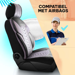 Funda de Asiento de Coche Panda Dubai Serie Terciopelo 1+1 Plazas