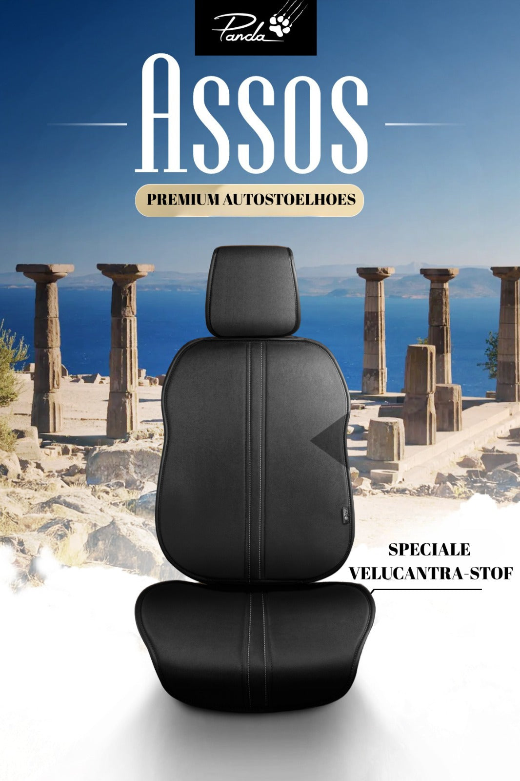 Serie Panda Assos Tessuto Velucantra - Set Completo Coprisedili Protettivi