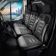 Housse de Siège Véhicule Utilitaire Bodrum 1+2 Places Tissu Jacquard en Coton Ford Transit
