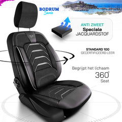 Funda de Asiento Bodrum | Tejido Jacquard Imitación Cuero Diseño Ortopédico