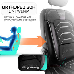 Funda de Asiento Bodrum | Tejido Jacquard Imitación Cuero Diseño Ortopédico