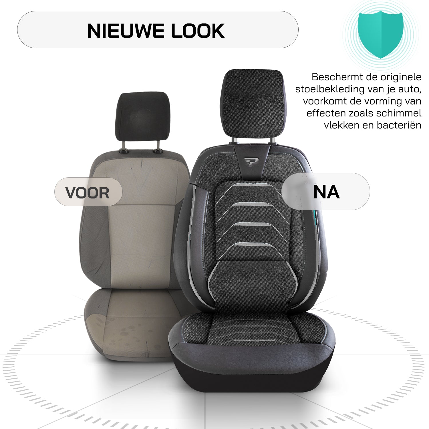 Funda de Asiento Bodrum | Tejido Jacquard Imitación Cuero Diseño Ortopédico
