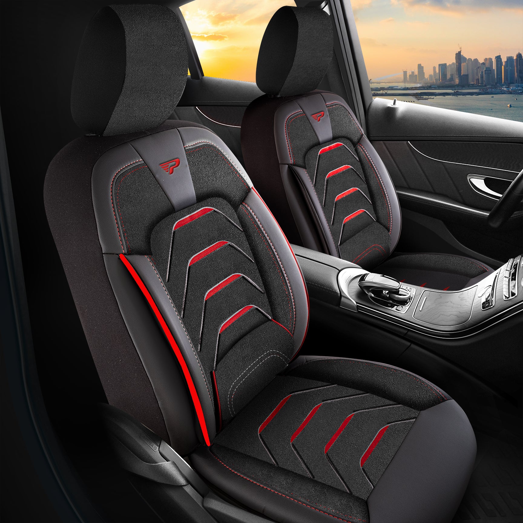 Funda de Asiento Bodrum | Tejido Jacquard Imitación Cuero Diseño Ortopédico