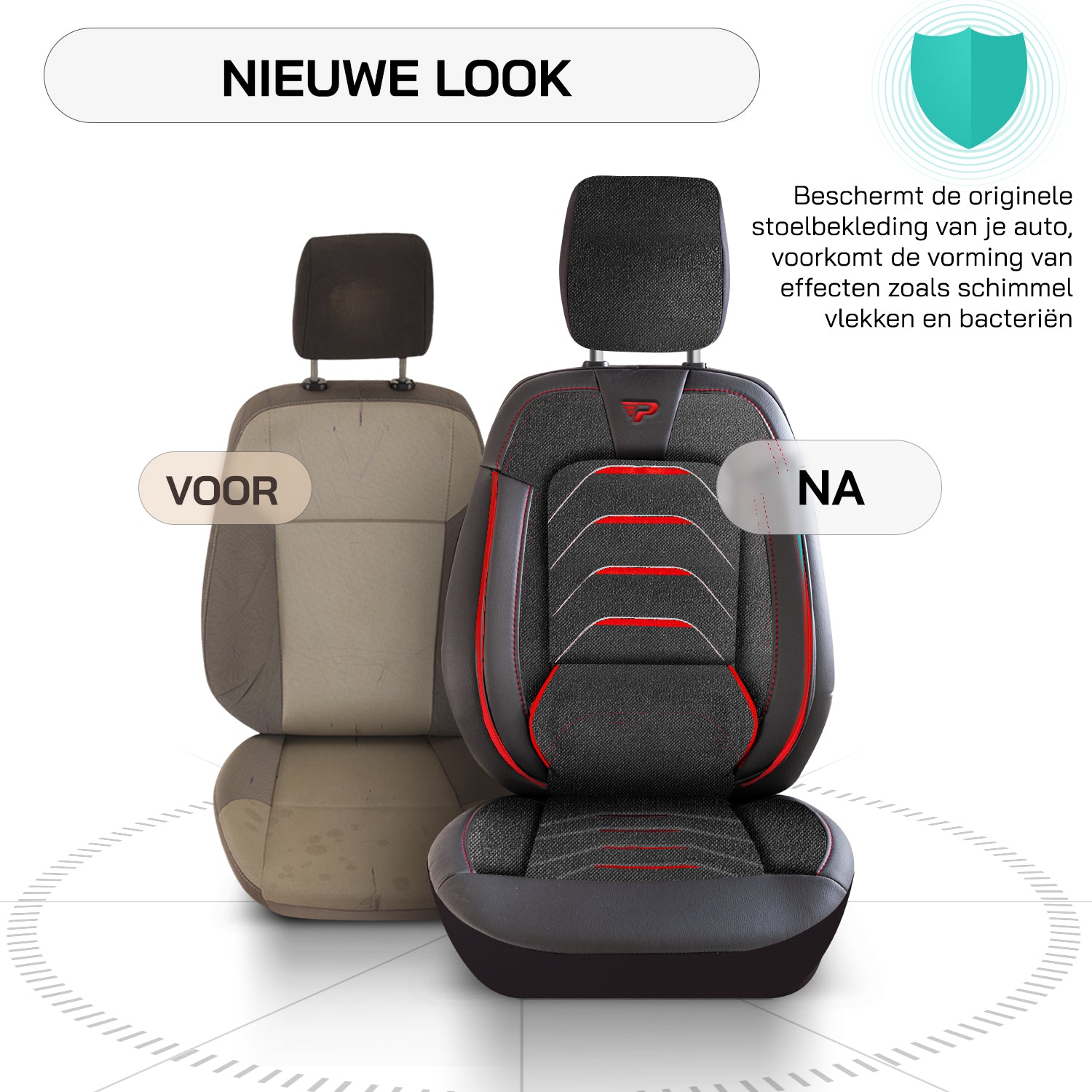 Funda de Asiento Bodrum | Tejido Jacquard Imitación Cuero Diseño Ortopédico