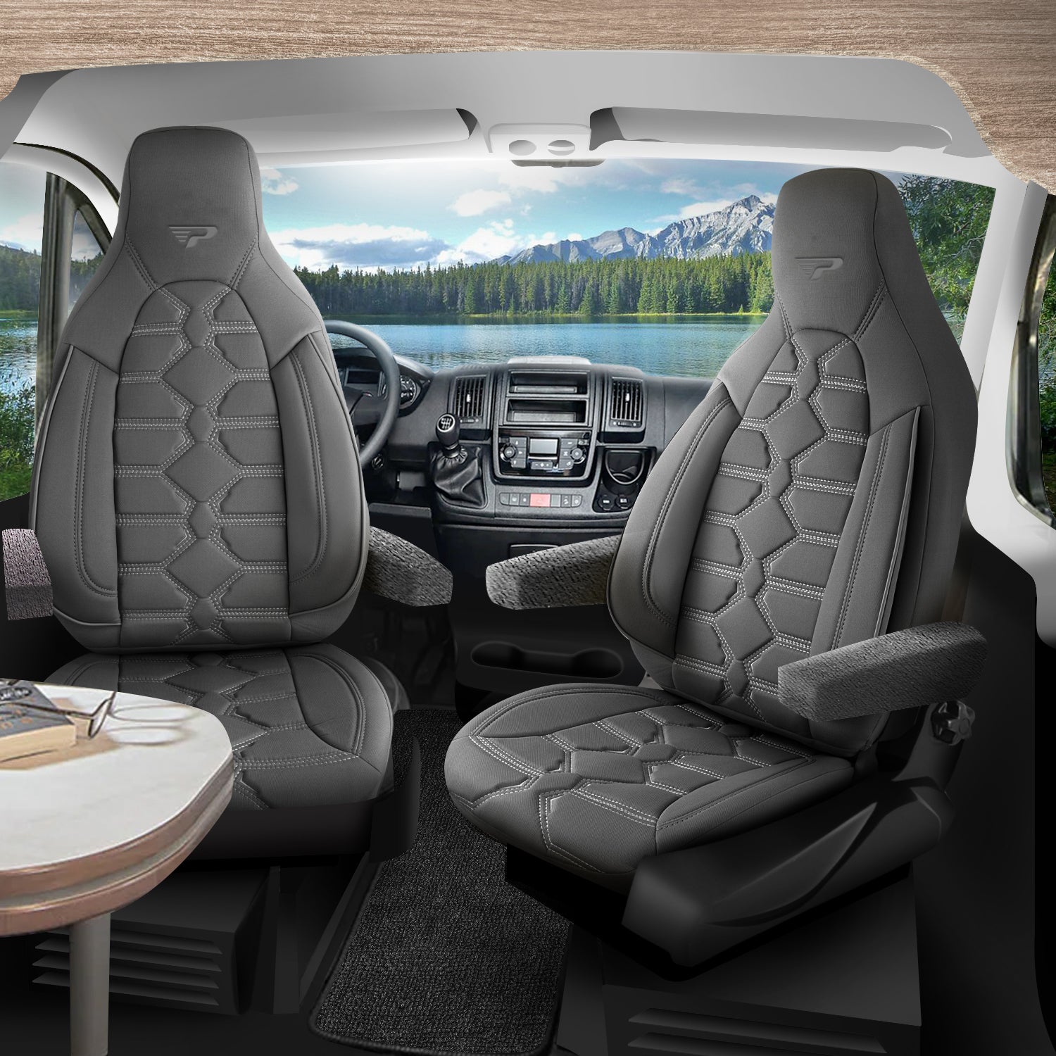 Coprisedile Camper 1+1 Tessuto Jacquard Ducato, Jumper, Boxer
