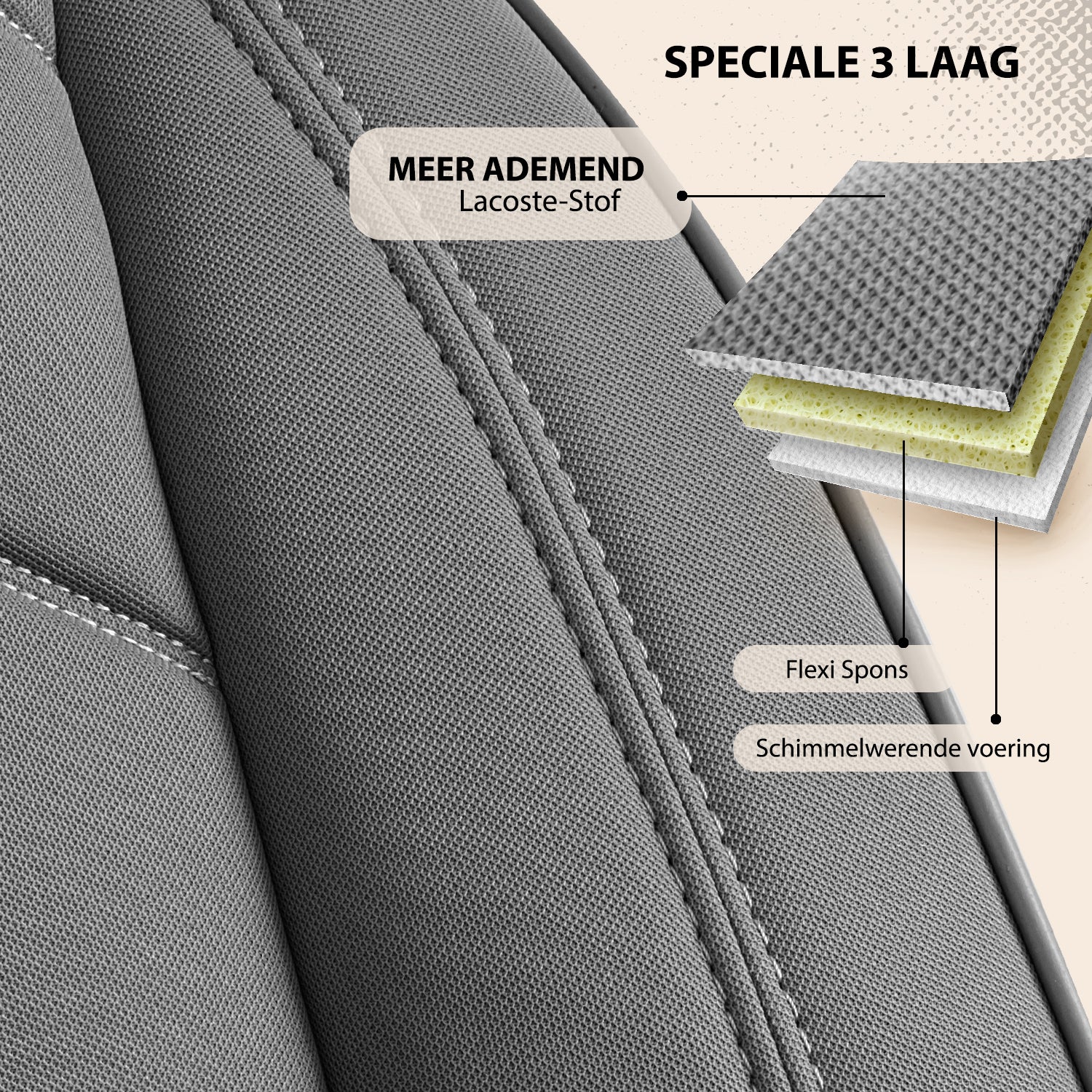 Coprisedile Camper 1+1 Tessuto Jacquard Ducato, Jumper, Boxer