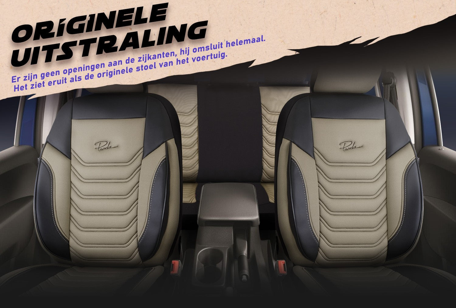 Funda de Asiento Florida | Tela de Lino Imitación Cuero Diseño Ortopédico
