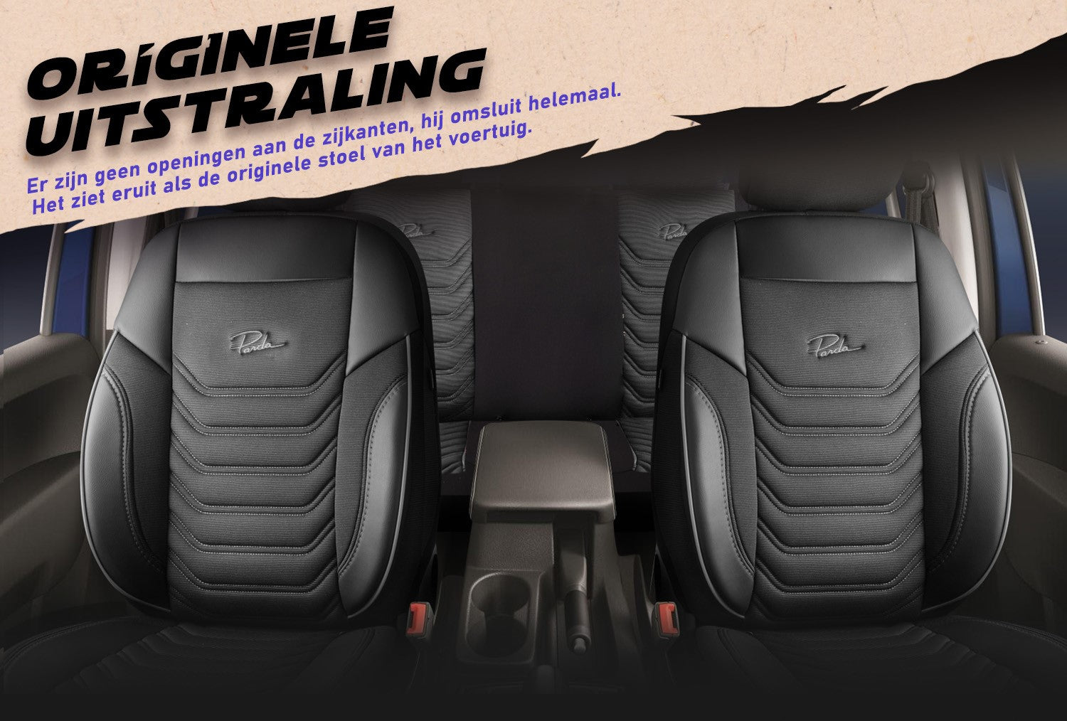 Funda de Asiento Florida | Tela de Lino Imitación Cuero Diseño Ortopédico