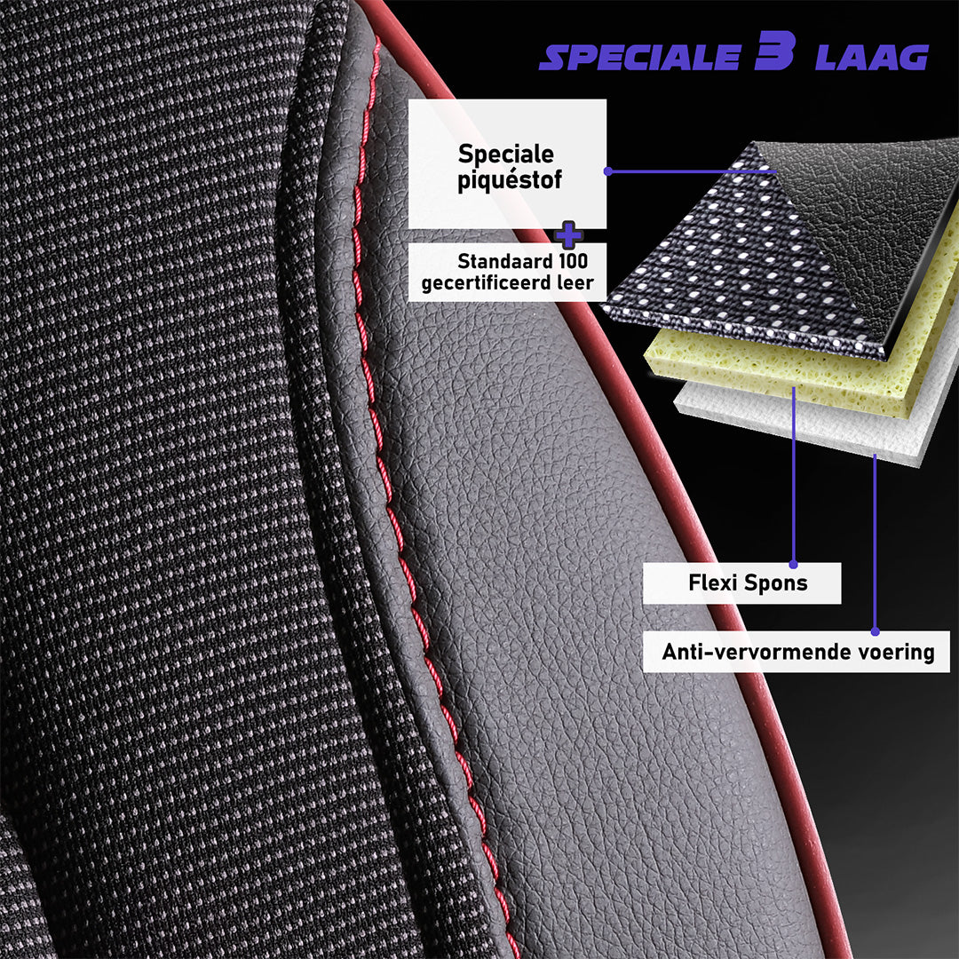Funda de Asiento Florida | Tela de Lino Imitación Cuero Diseño Ortopédico