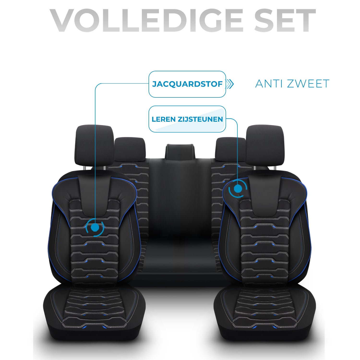 Funda de Asiento Sport | Tela de Lino Imitación Cuero Diseño Ortopédico