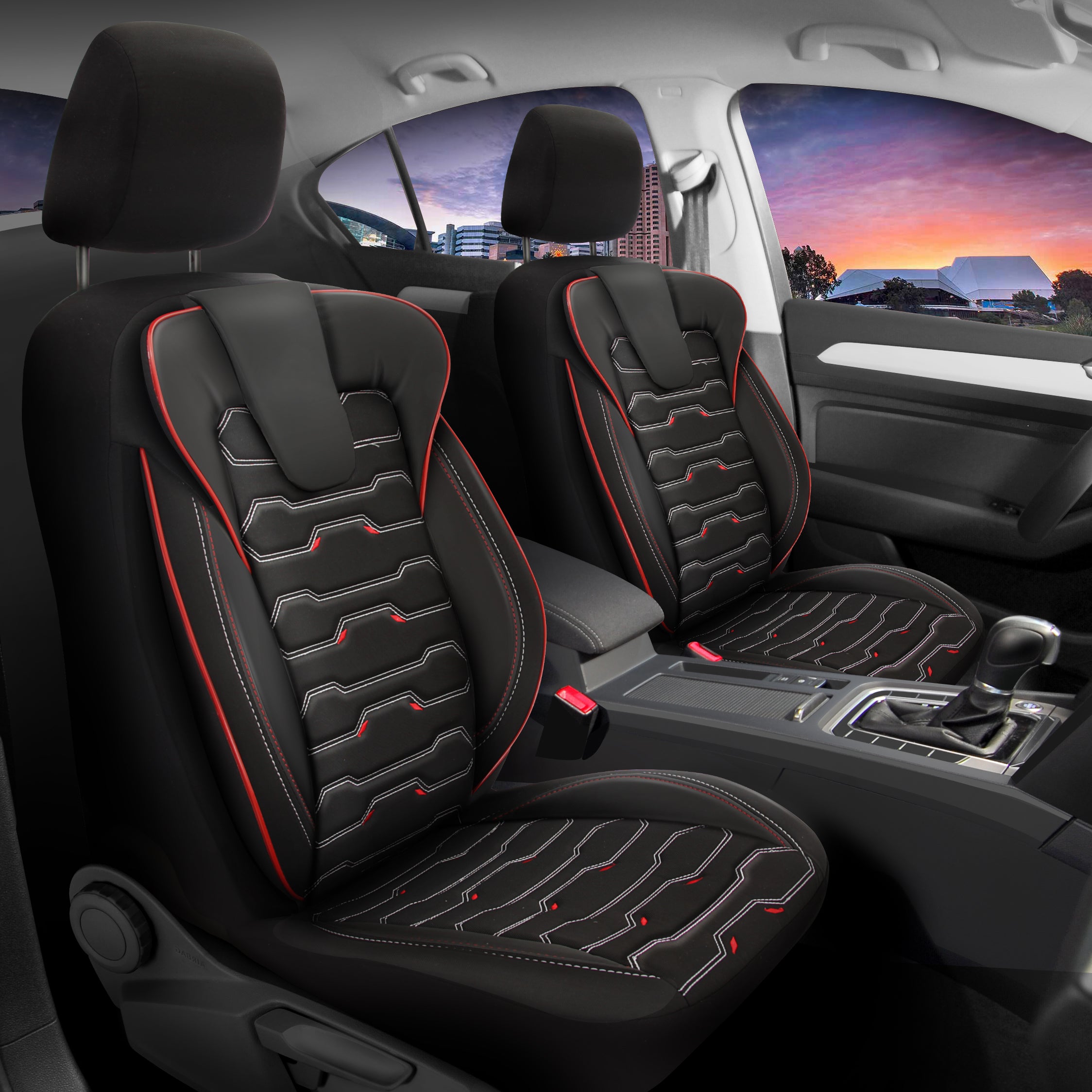 Funda de Asiento Sport | Tela de Lino Imitación Cuero Diseño Ortopédico