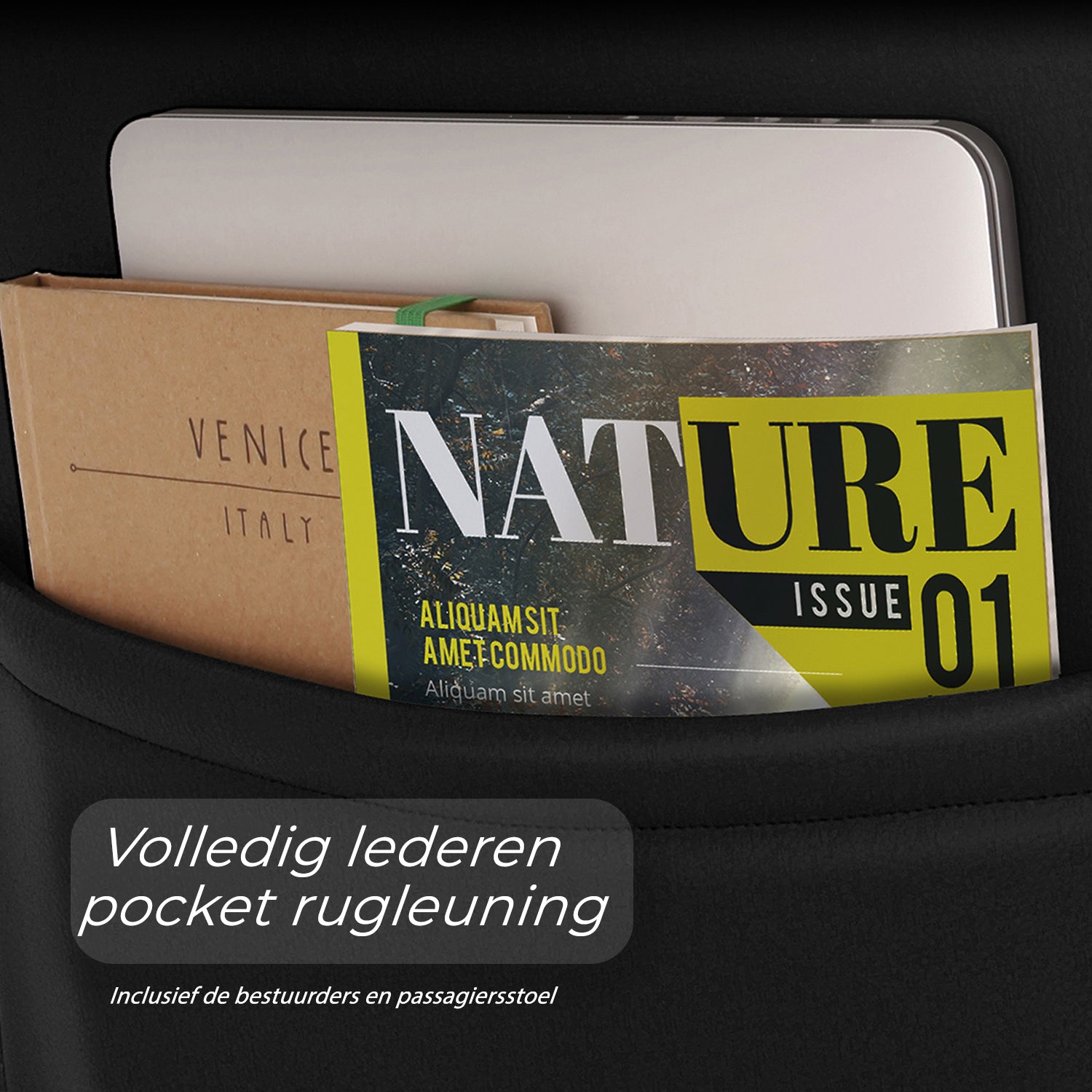 Funda de Asiento Sport | Tela de Lino Imitación Cuero Diseño Ortopédico