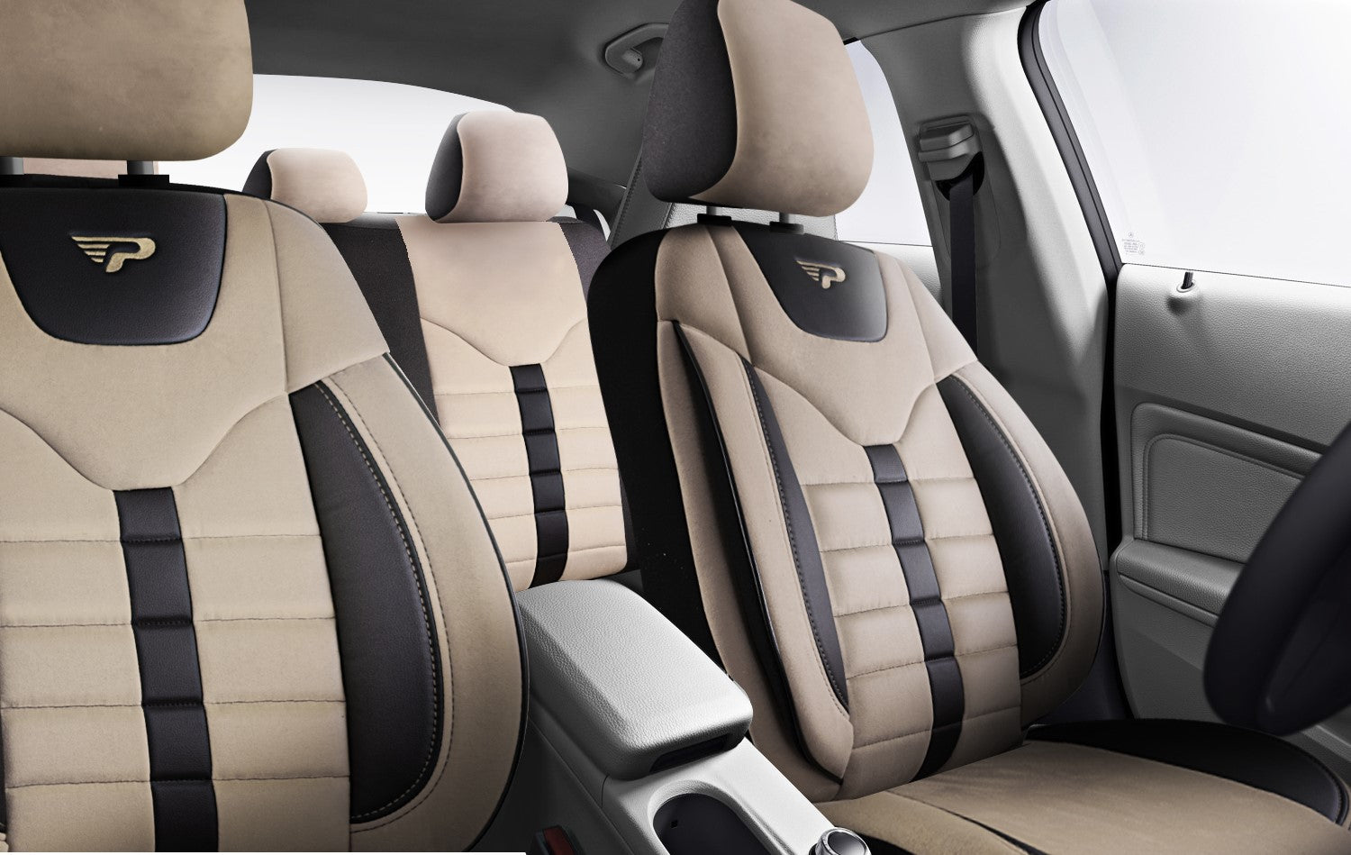 Autositzbezug Toronto | Leinenstoff Wildleder Orthopädisches Design