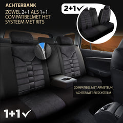 Autositzbezug Toronto | Leinenstoff Wildleder Orthopädisches Design