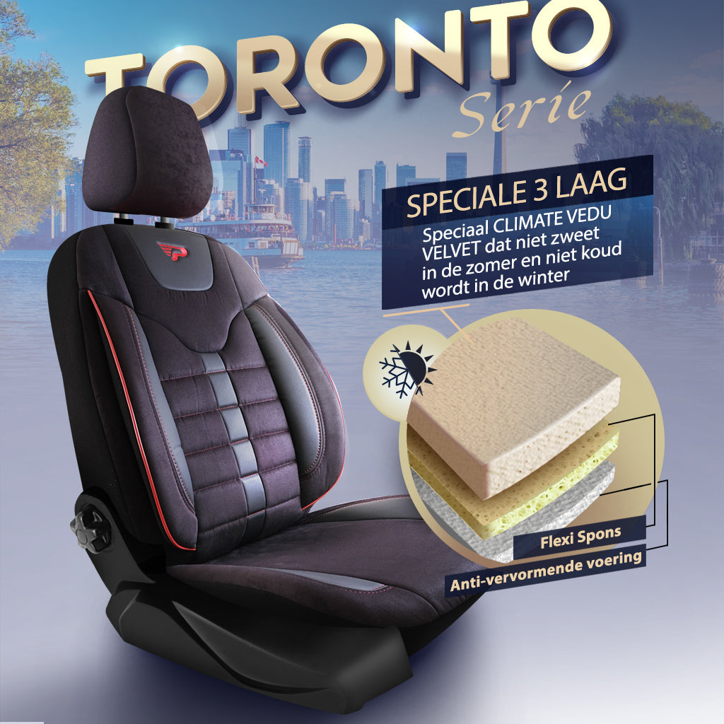 Autositzbezug Toronto | Leinenstoff Wildleder Orthopädisches Design