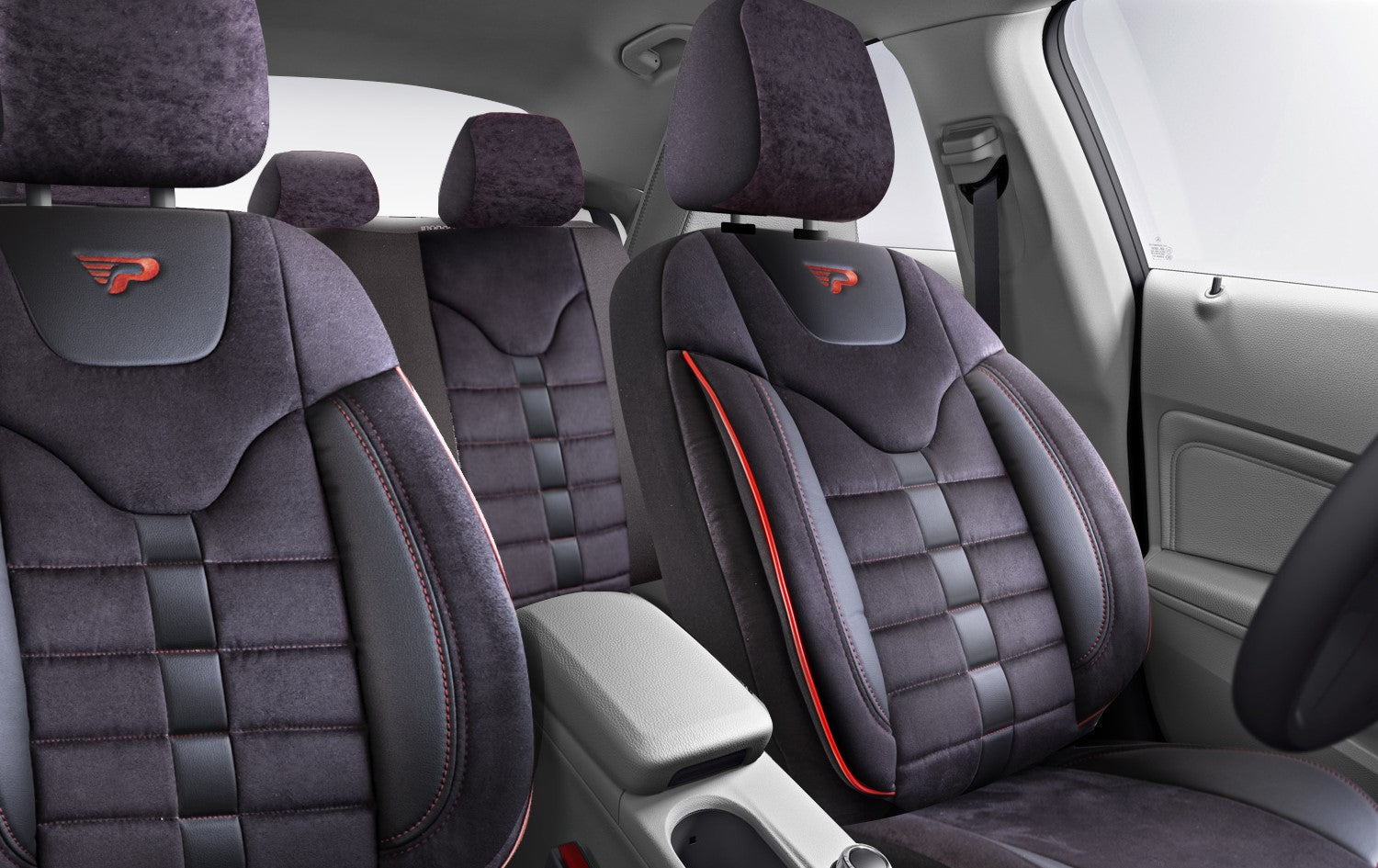 Autositzbezug Toronto | Leinenstoff Wildleder Orthopädisches Design