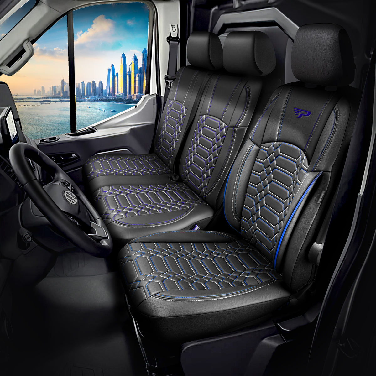 Nutzfahrzeug Sitzbezug Rom 1+2 Sitze Vollleder BOXER, DUCATO, JUMPER
