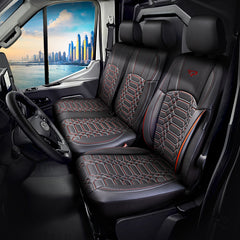 Nutzfahrzeug Sitzbezug Rom 1+2 Sitze Vollleder BOXER, DUCATO, JUMPER