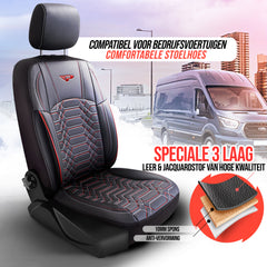 Nutzfahrzeug Sitzbezug Rom 1+2 Sitze Vollleder BOXER, DUCATO, JUMPER